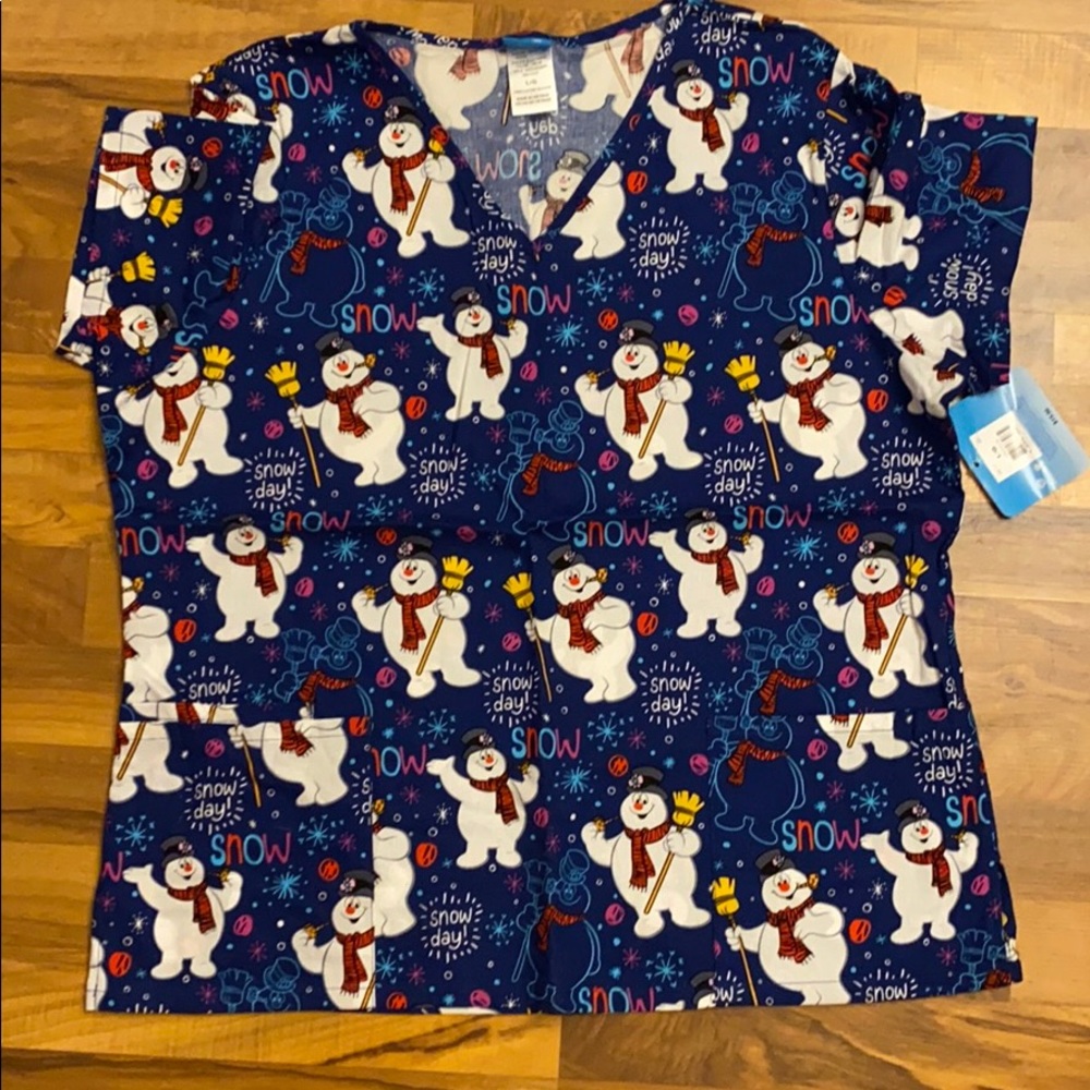 Christmas Scrub Top